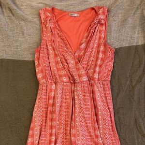 Coral summer dress